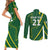 Pakistan Cricket Custom Couples Matching Short Sleeve Bodycon Dress and Long Sleeve Button Shirt Shaheen Falcon Go Champions LT9 - Wonder Print Shop