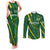 Pakistan Cricket Custom Couples Matching Tank Maxi Dress and Long Sleeve Button Shirt Shaheen Falcon Go Champions LT9 - Wonder Print Shop