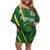 Pakistan Cricket Custom Family Matching Off Shoulder Short Dress and Hawaiian Shirt Shaheen Falcon Go Champions LT9 - Wonder Print Shop