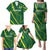 Pakistan Cricket Custom Family Matching Puletasi and Hawaiian Shirt Shaheen Falcon Go Champions - Wonder Print Shop