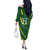 Pakistan Cricket Custom Off The Shoulder Long Sleeve Dress Shaheen Falcon Go Champions - Wonder Print Shop