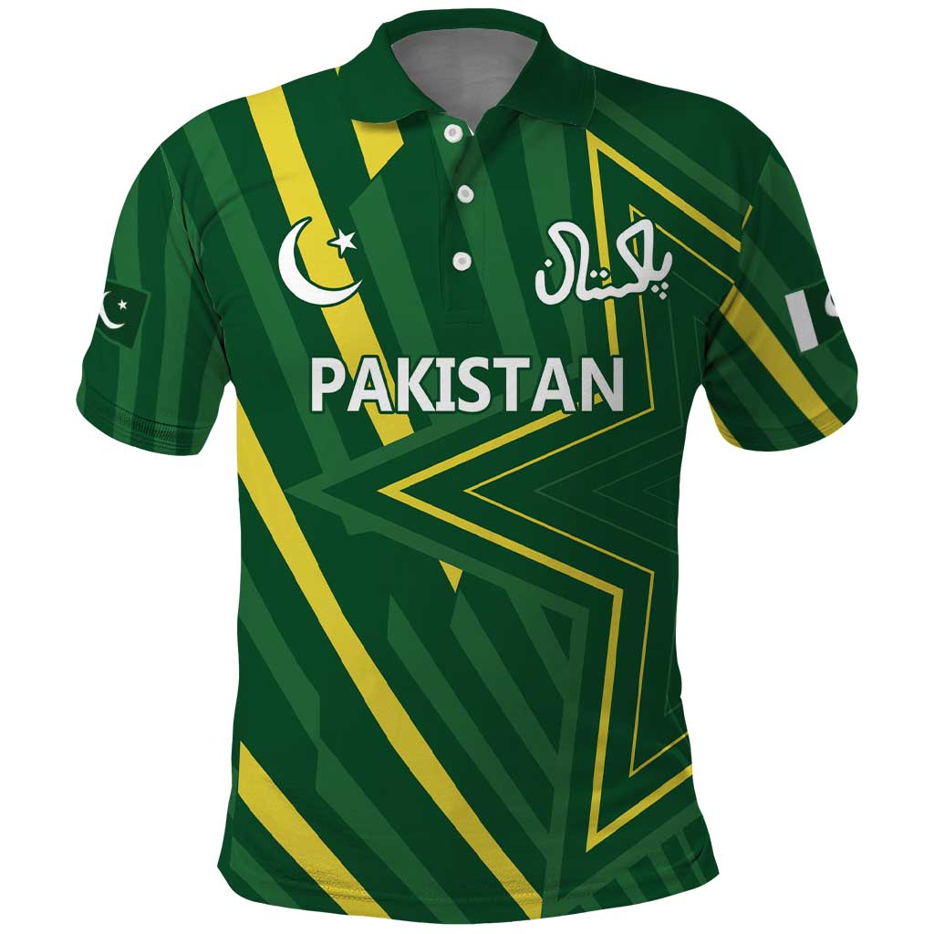 Pakistan Cricket Custom Polo Shirt Shaheen Falcon Go Champions - Wonder Print Shop