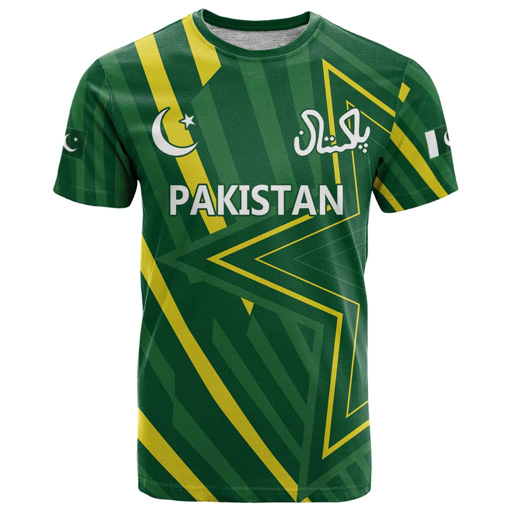 Pakistan Cricket Custom T Shirt Shaheen Falcon Go Champions