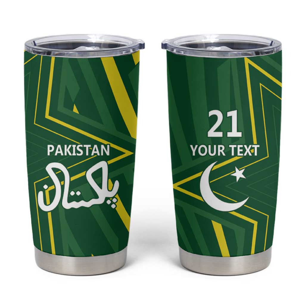 Pakistan Cricket Custom Tumbler Cup Shaheen Falcon Go Champions