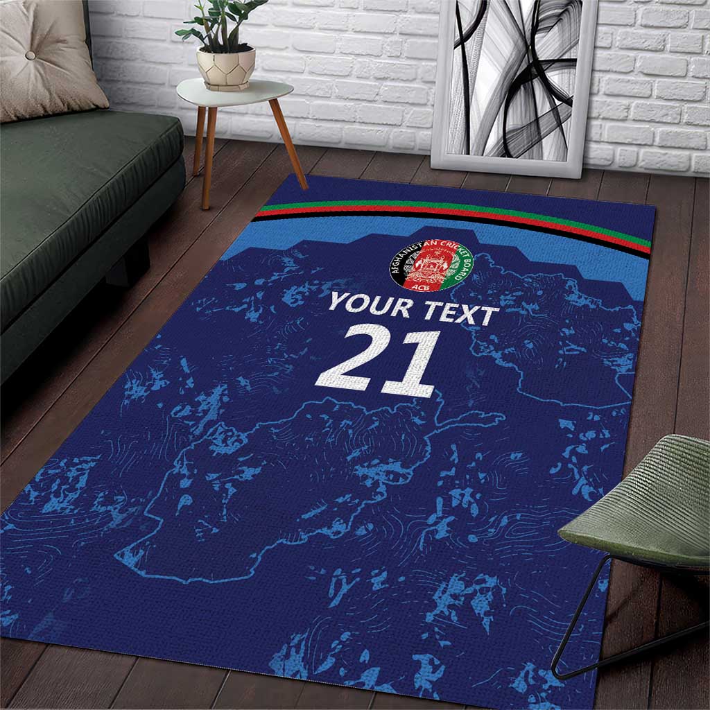 Afghan Atalans Cricket Custom Area Rug Afghanistan Map with Sporty Style LT9 - Wonder Print Shop