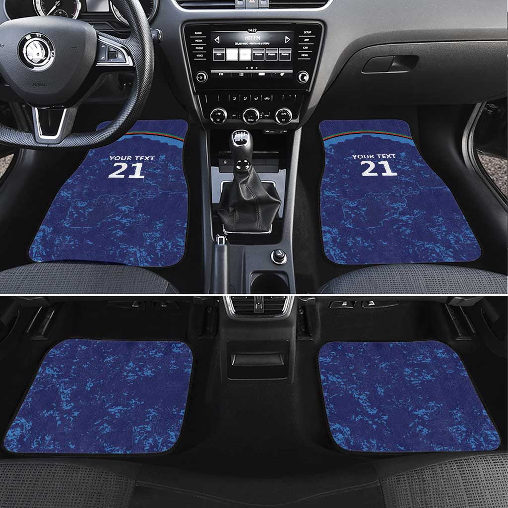 Afghan Atalans Cricket Custom Car Mats Afghanistan Map with Sporty Style LT9 - Wonder Print Shop