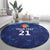 Afghan Atalans Cricket Custom Round Carpet Afghanistan Map with Sporty Style