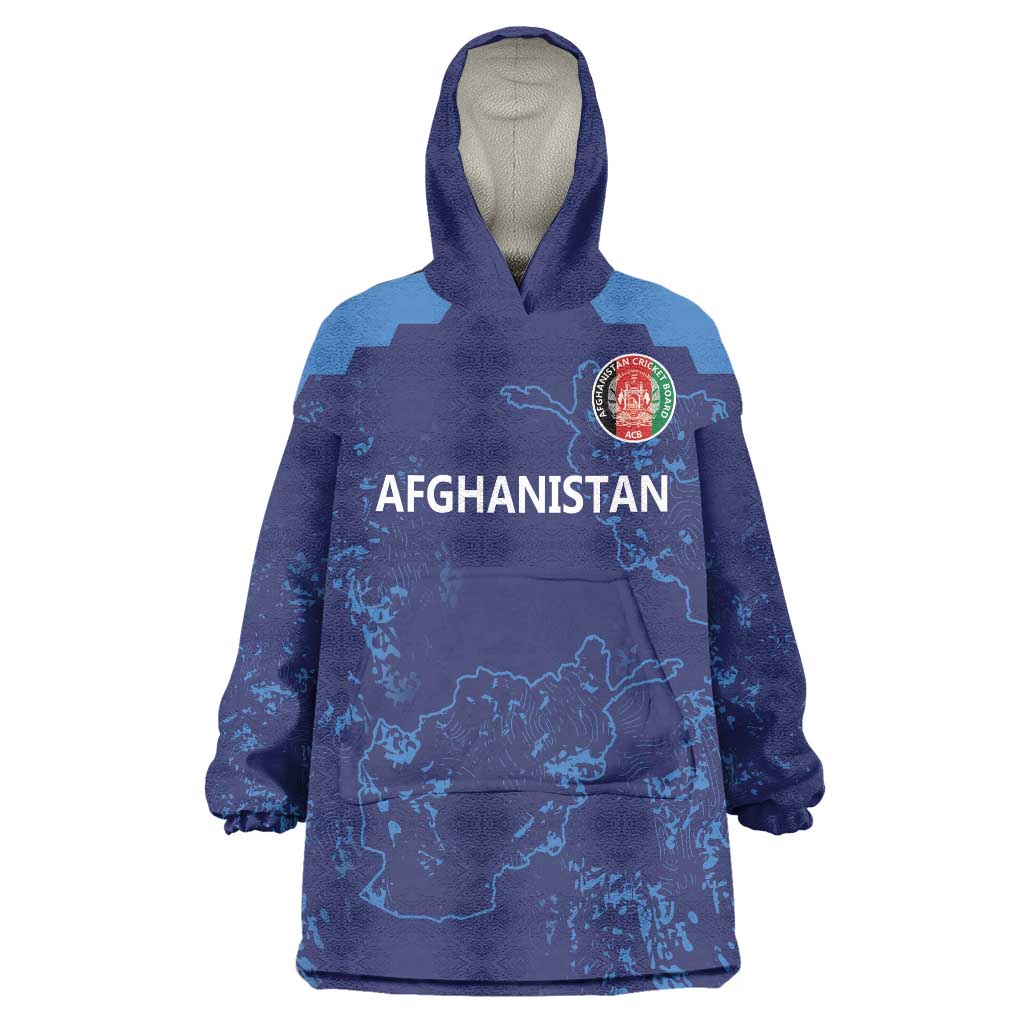 Afghan Atalans Cricket Custom Wearable Blanket Hoodie Afghanistan Map with Sporty Style