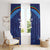 Afghan Atalans Cricket Custom Window Curtain Afghanistan Map with Sporty Style - Wonder Print Shop