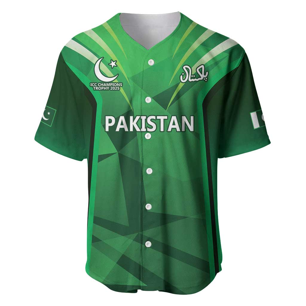 Pakistan Cricket Custom Baseball Jersey The Green Shirts with Sporty Pattern LT9 - Wonder Print Shop