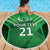 Pakistan Cricket Custom Beach Blanket The Green Shirts with Sporty Pattern LT9 - Wonder Print Shop