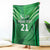 Pakistan Cricket Custom Blanket The Green Shirts with Sporty Pattern