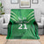 Pakistan Cricket Custom Blanket The Green Shirts with Sporty Pattern