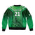 Pakistan Cricket Custom Bomber Jacket The Green Shirts with Sporty Pattern LT9 - Wonder Print Shop