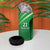 Pakistan Cricket Custom 4 in 1 Can Cooler Tumbler The Green Shirts with Sporty Pattern LT9 - Wonder Print Shop