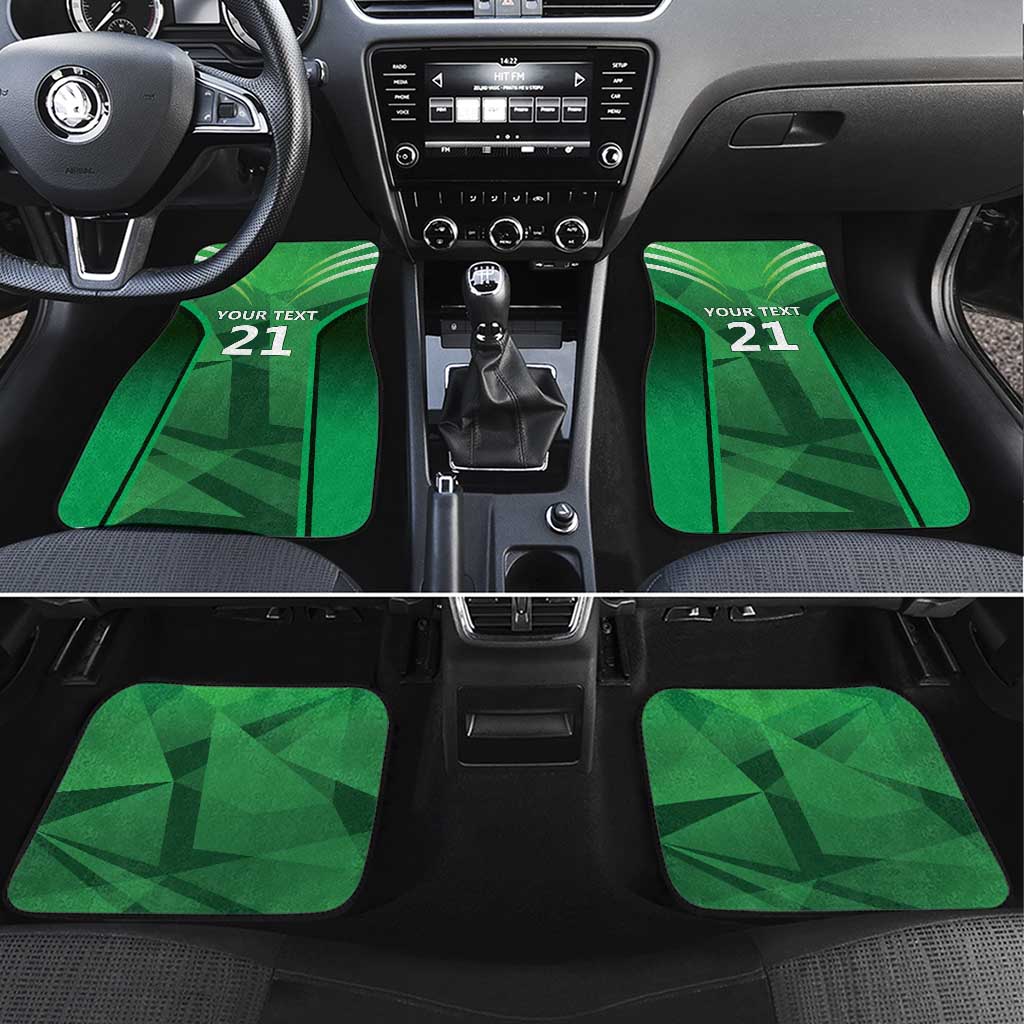 Pakistan Cricket Custom Car Mats The Green Shirts with Sporty Pattern LT9 - Wonder Print Shop