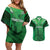 Pakistan Cricket Custom Couples Matching Off Shoulder Short Dress and Hawaiian Shirt The Green Shirts with Sporty Pattern LT9 - Wonder Print Shop