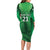 Pakistan Cricket Custom Family Matching Long Sleeve Bodycon Dress and Hawaiian Shirt The Green Shirts with Sporty Pattern LT9 - Wonder Print Shop