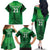 Pakistan Cricket Custom Family Matching Off The Shoulder Long Sleeve Dress and Hawaiian Shirt The Green Shirts with Sporty Pattern - Wonder Print Shop