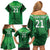 Pakistan Cricket Custom Family Matching Off Shoulder Short Dress and Hawaiian Shirt The Green Shirts with Sporty Pattern LT9 - Wonder Print Shop