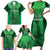 Pakistan Cricket Custom Family Matching Short Sleeve Bodycon Dress and Hawaiian Shirt The Green Shirts with Sporty Pattern - Wonder Print Shop