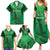 Pakistan Cricket Custom Family Matching Summer Maxi Dress and Hawaiian Shirt The Green Shirts with Sporty Pattern - Wonder Print Shop