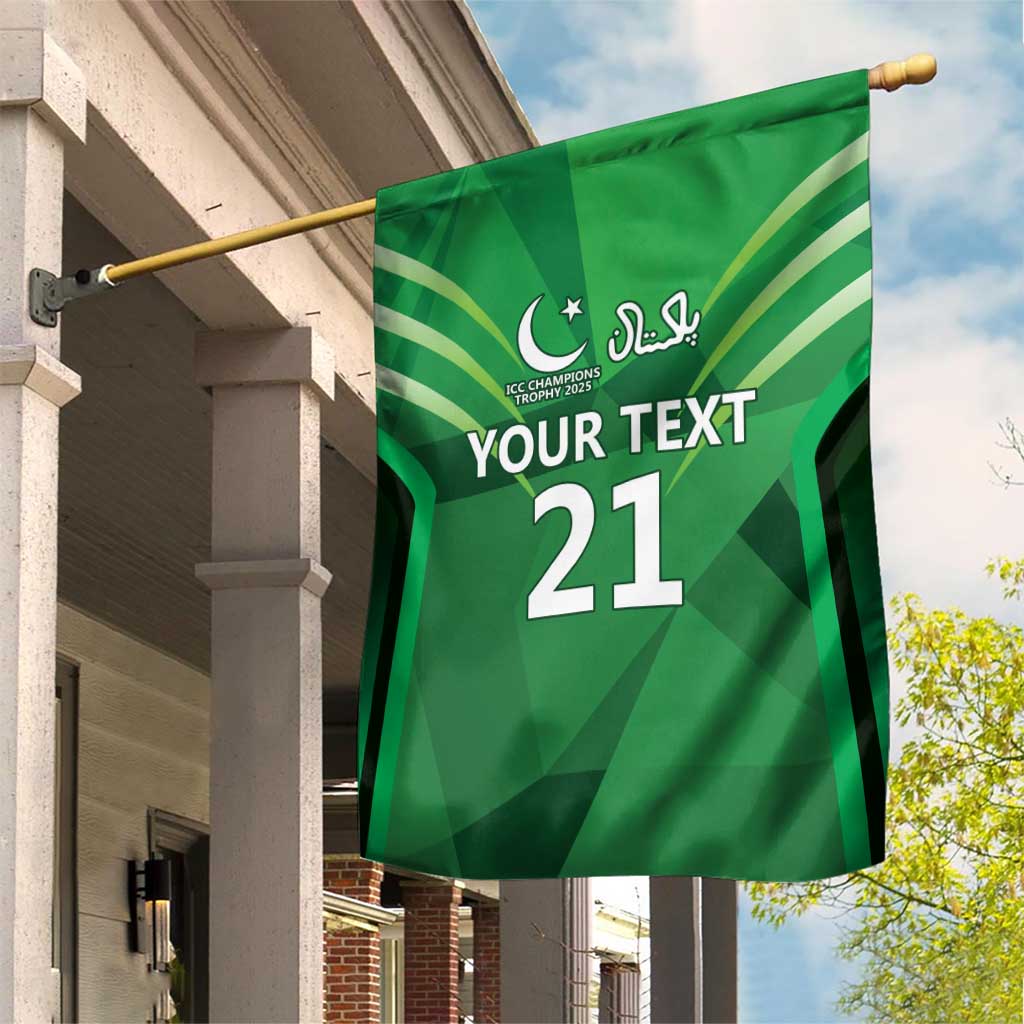 Pakistan Cricket Custom Garden Flag The Green Shirts with Sporty Pattern - Wonder Print Shop