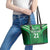 Pakistan Cricket Custom Leather Tote Bag The Green Shirts with Sporty Pattern - Wonder Print Shop