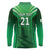 Pakistan Cricket Custom Long Sleeve Polo Shirt The Green Shirts with Sporty Pattern - Wonder Print Shop