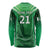 Pakistan Cricket Custom Long Sleeve Shirt The Green Shirts with Sporty Pattern - Wonder Print Shop