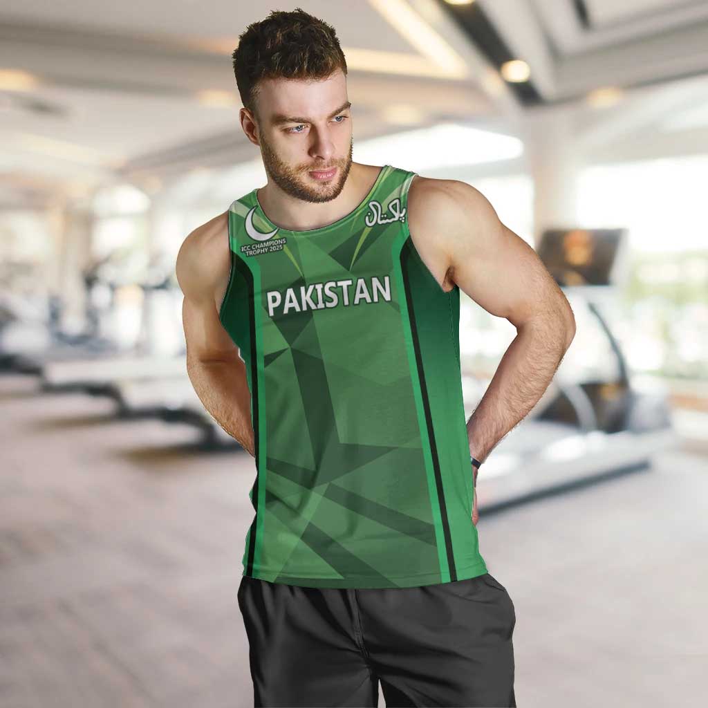 Pakistan Cricket Custom Men Tank Top The Green Shirts with Sporty Pattern