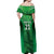 Pakistan Cricket Custom Off Shoulder Maxi Dress The Green Shirts with Sporty Pattern - Wonder Print Shop