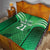 Pakistan Cricket Custom Quilt The Green Shirts with Sporty Pattern