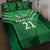 Pakistan Cricket Custom Quilt Bed Set The Green Shirts with Sporty Pattern