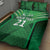 Pakistan Cricket Custom Quilt Bed Set The Green Shirts with Sporty Pattern