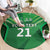 Pakistan Cricket Custom Round Carpet The Green Shirts with Sporty Pattern