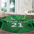 Pakistan Cricket Custom Round Carpet The Green Shirts with Sporty Pattern