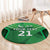 Pakistan Cricket Custom Round Carpet The Green Shirts with Sporty Pattern