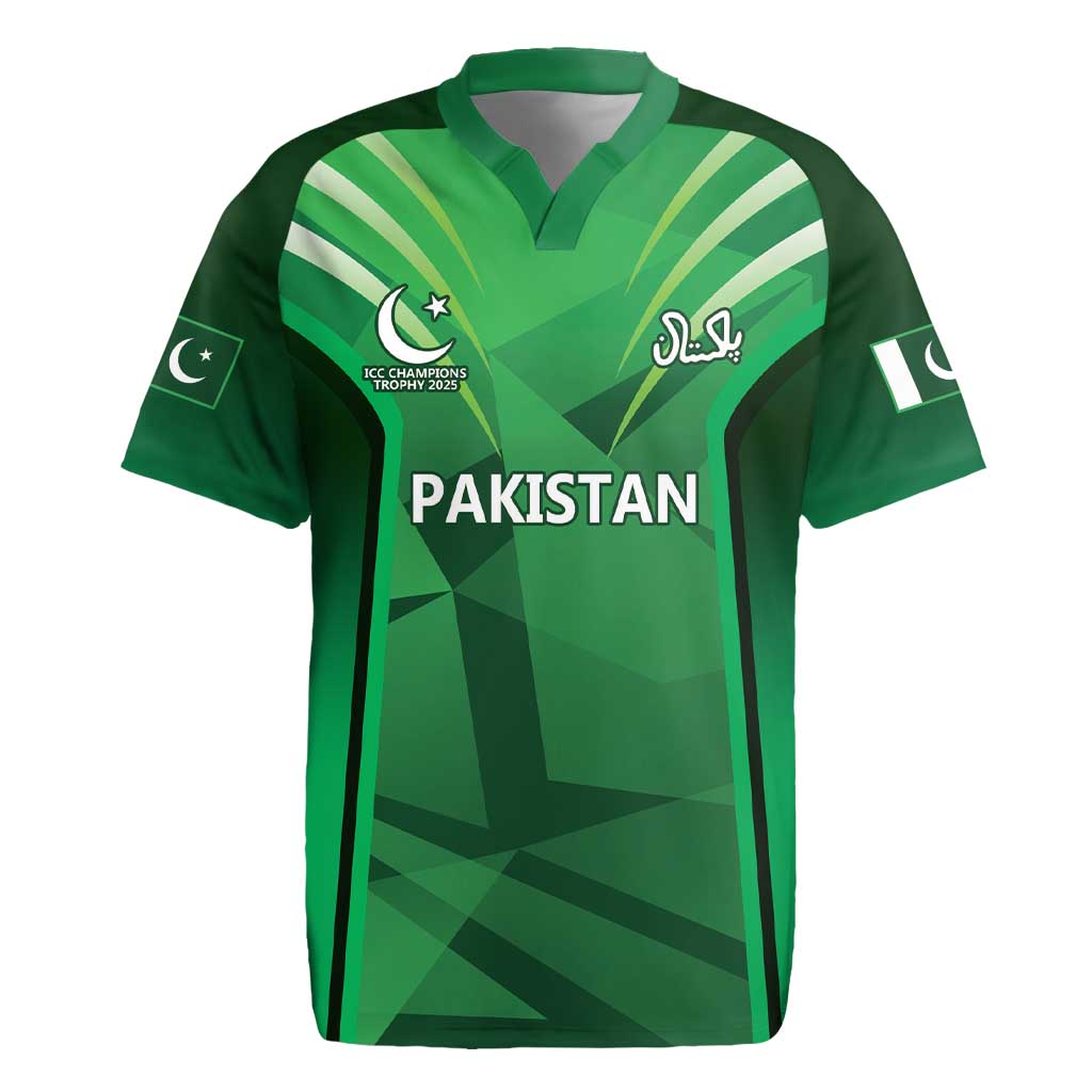 Pakistan Cricket Custom Rugby Jersey The Green Shirts with Sporty Pattern