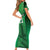 Pakistan Cricket Custom Short Sleeve Bodycon Dress The Green Shirts with Sporty Pattern