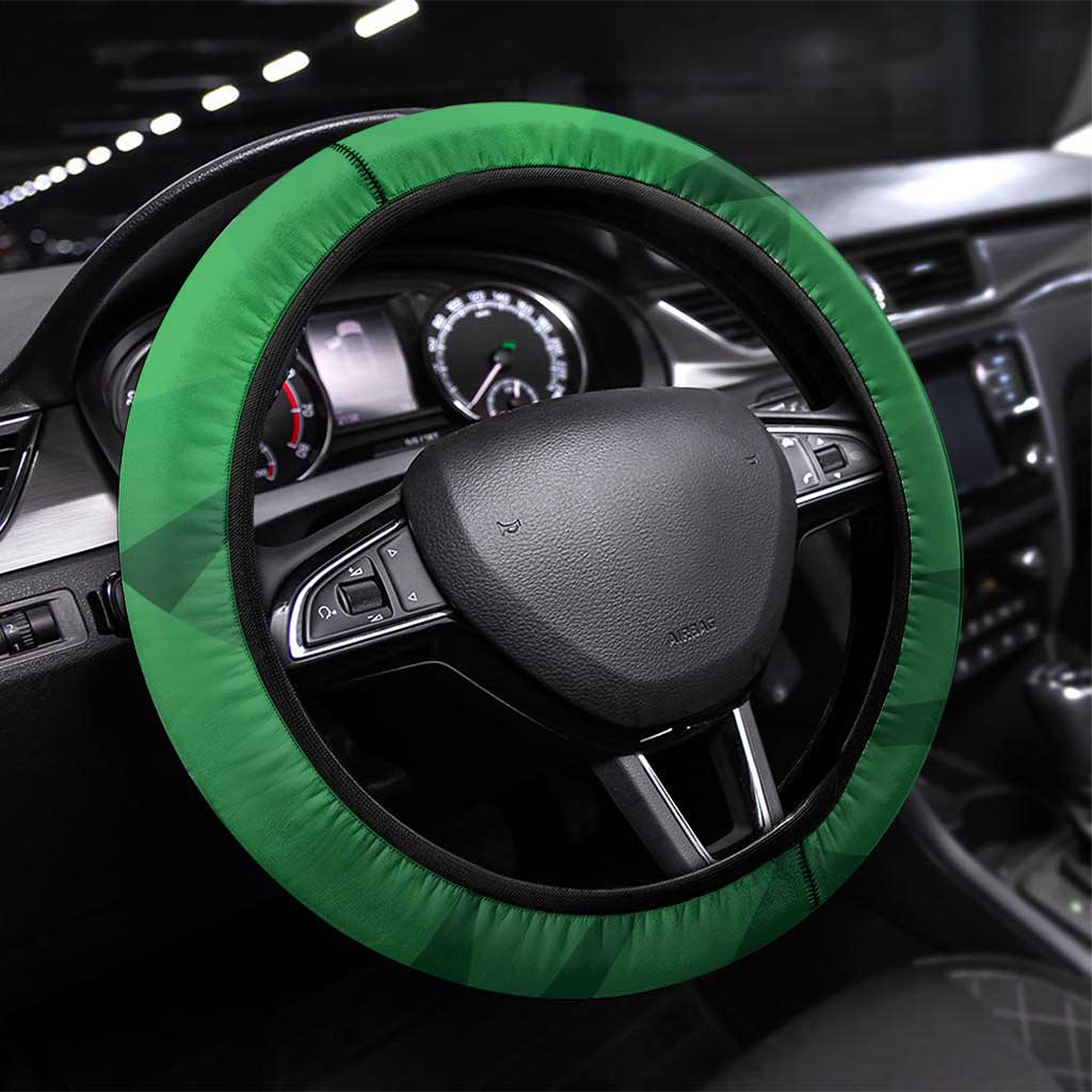 Pakistan Cricket Steering Wheel Cover The Green Shirts with Sporty Pattern