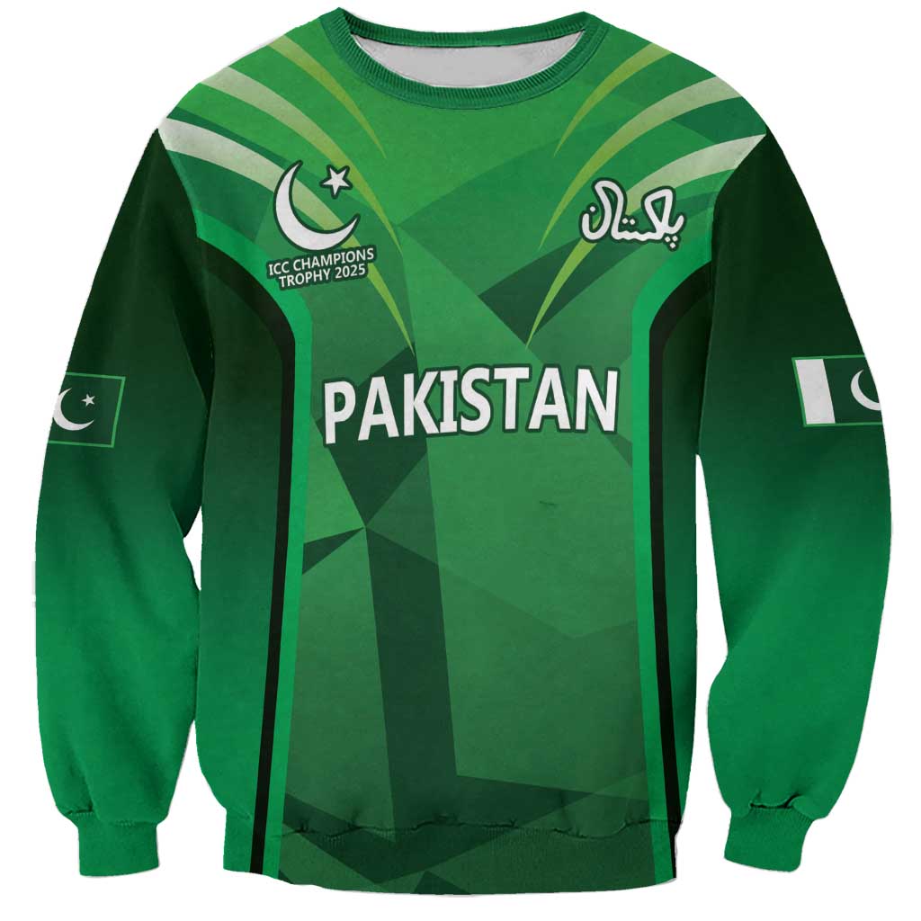 Pakistan Cricket Custom Sweatshirt The Green Shirts with Sporty Pattern