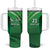 Pakistan Cricket Custom Tumbler With Handle The Green Shirts with Sporty Pattern