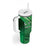 Pakistan Cricket Custom Tumbler With Handle The Green Shirts with Sporty Pattern