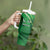 Pakistan Cricket Custom Tumbler With Handle The Green Shirts with Sporty Pattern