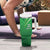 Pakistan Cricket Custom Tumbler With Handle The Green Shirts with Sporty Pattern