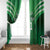 Pakistan Cricket Custom Window Curtain The Green Shirts with Sporty Pattern - Wonder Print Shop