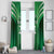 Pakistan Cricket Custom Window Curtain The Green Shirts with Sporty Pattern - Wonder Print Shop