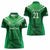 Pakistan Cricket Custom Women Polo Shirt The Green Shirts with Sporty Pattern - Wonder Print Shop