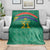 South Africa Cricket Custom Blanket Proteas Green